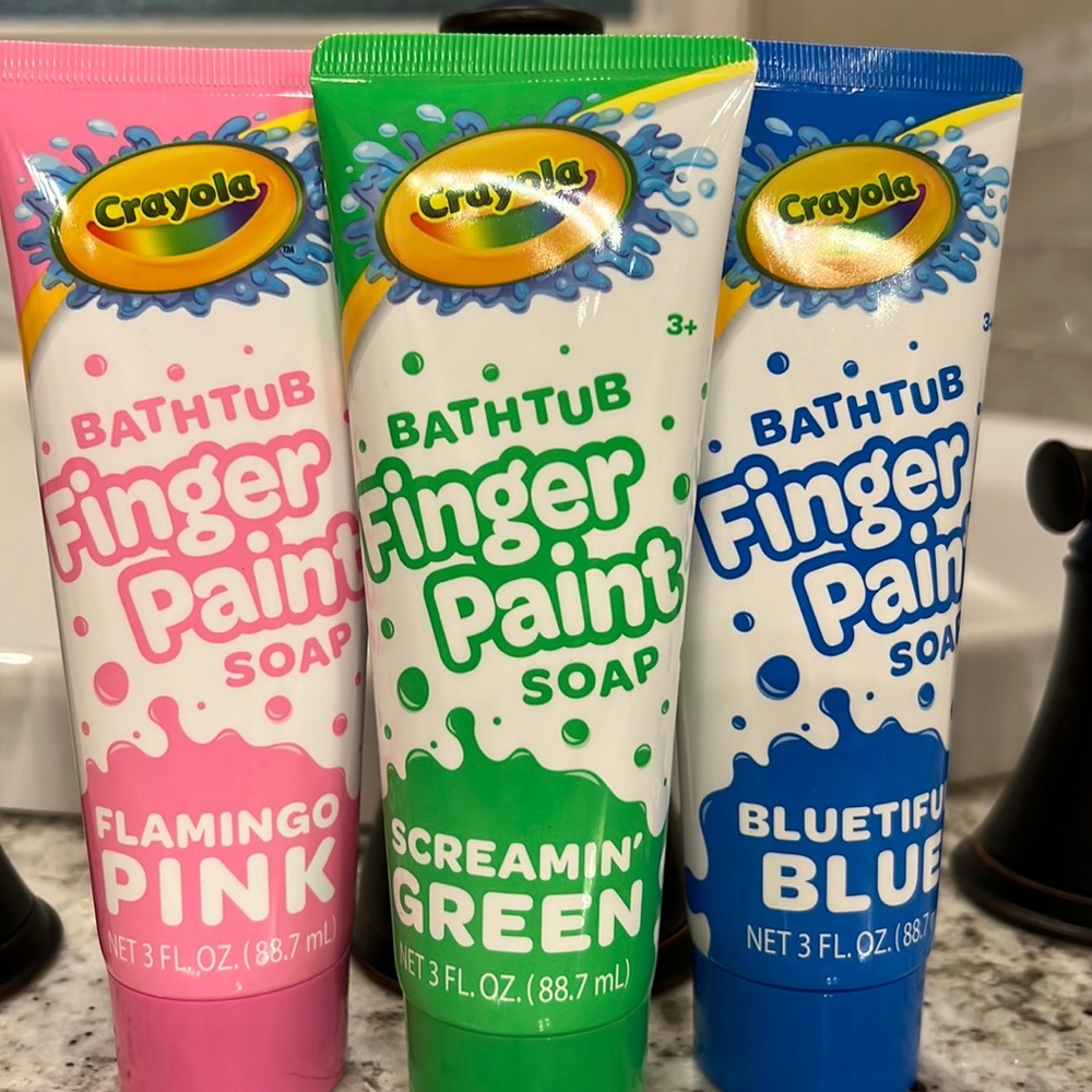 Crayola Finger Bath Paint, never opened.